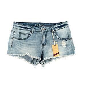 Empyre Jenna NWT Cut Off Denim Jean Shorts Mini Size 5 Casual Summer Jrs